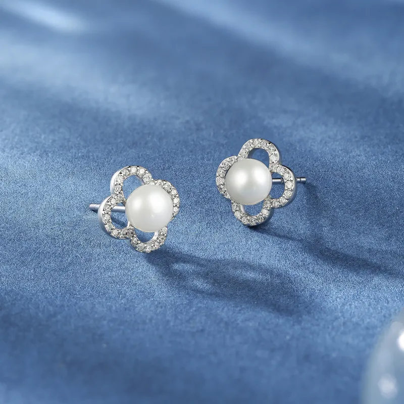 Century Edge Jewelry Pearl Stud Earrings Women's-1