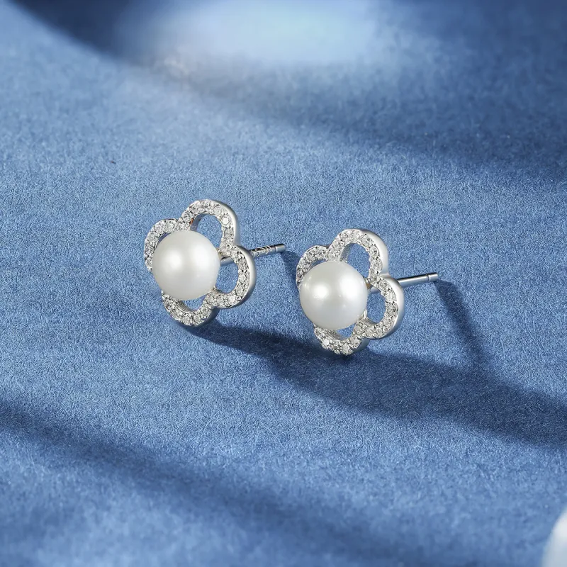 Century Edge Jewelry Pearl Stud Earrings Women's-2