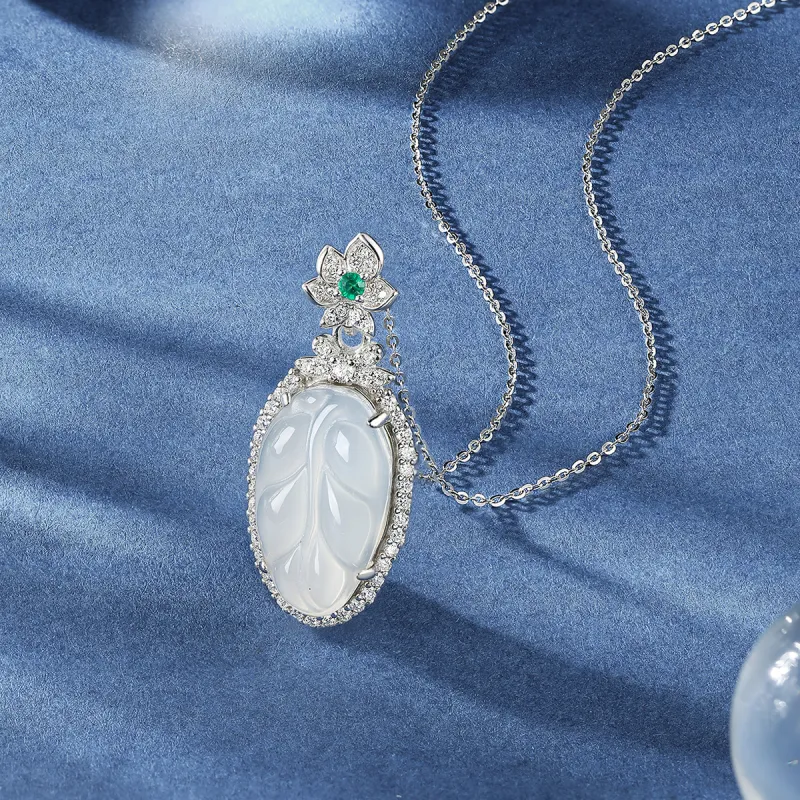 Century Edge Jewelry Chalcedony Jade Necklaces Women's-2