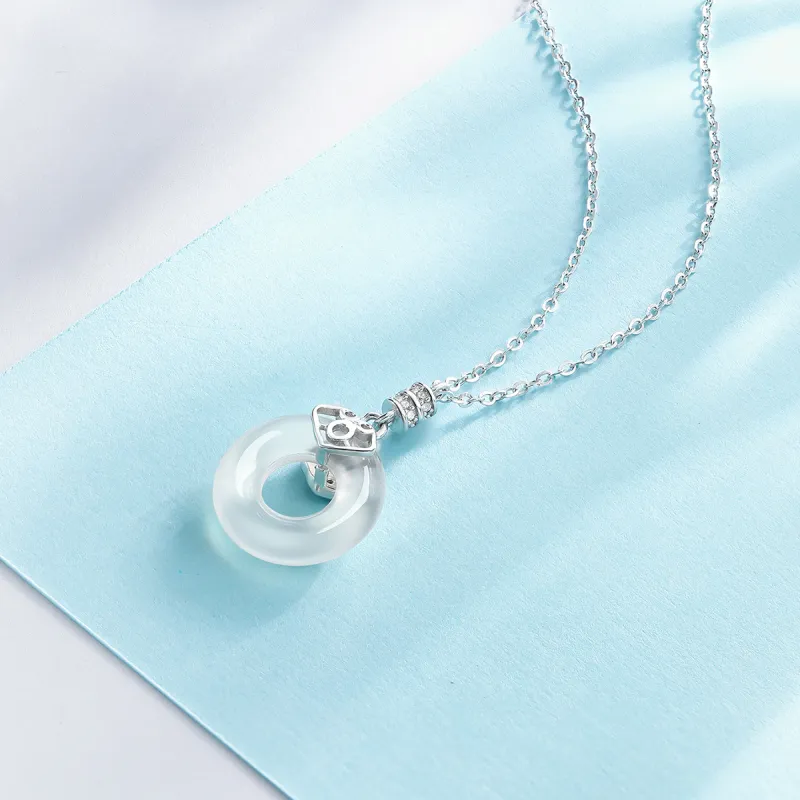 Century Edge Jewelry Chalcedony Jade Necklaces Women's-3