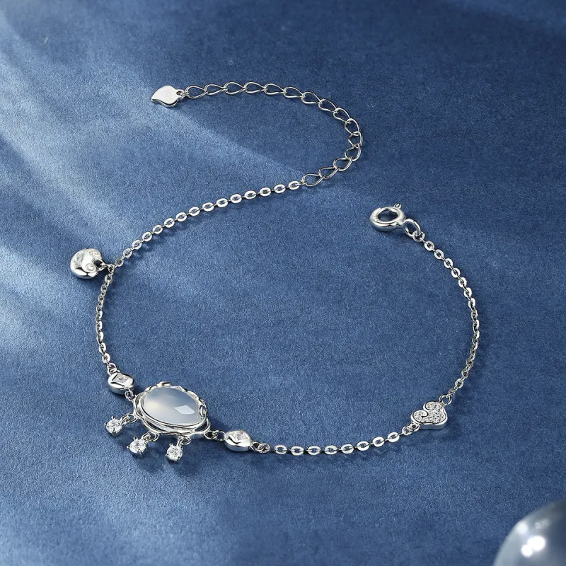 Century Edge Jewelry S925 Silver Chalcedony Bracelets Women's-2
