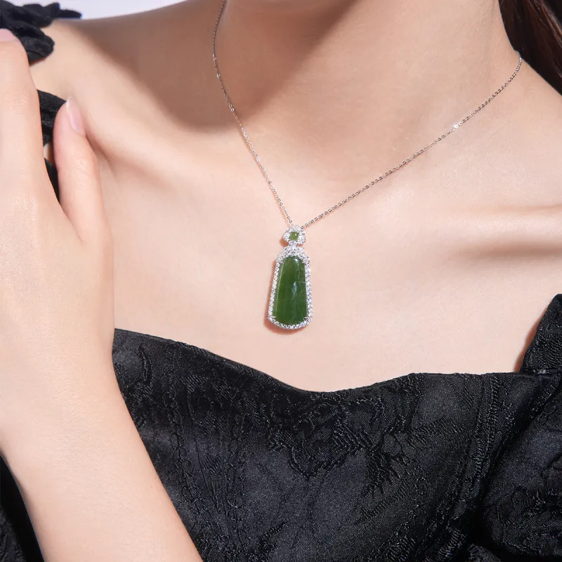 Century Edge Jewelry Hetian Jade Pendant Jasper Women's-5