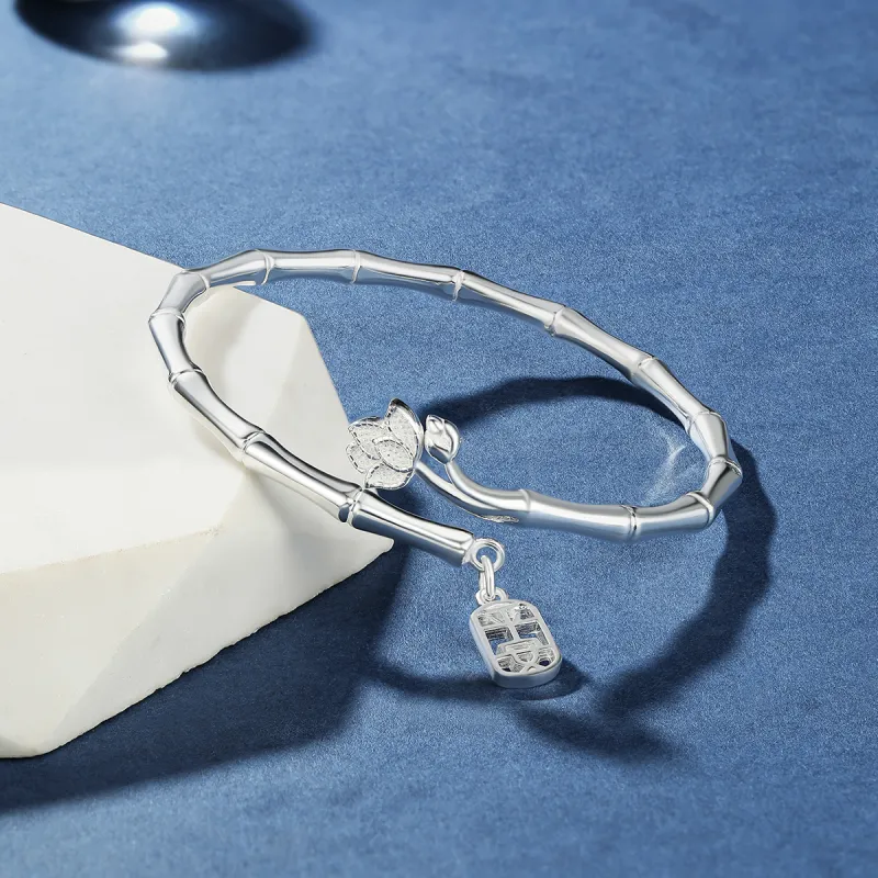 Century Edge Jewelry S999 Fine Silver Sterling Silver Bracelets Women's-2