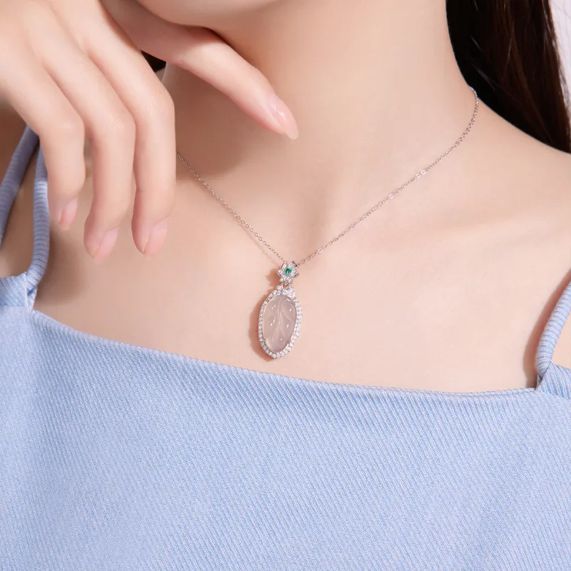 Century Edge Jewelry Chalcedony Jade Necklaces Women's-3