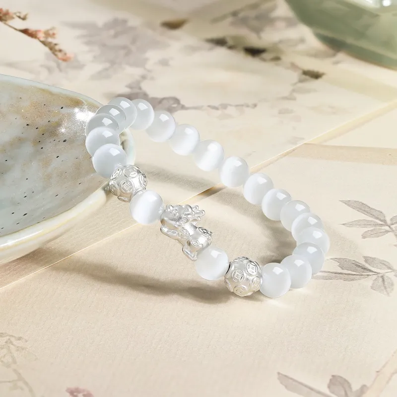 Century Edge Jewelry Glass Cat Eye Bracelets Unisex-2