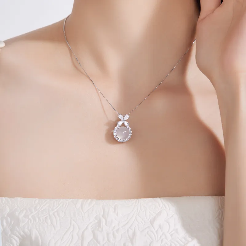 Century Edge Jewelry Chalcedony Jade Necklaces Women's-3