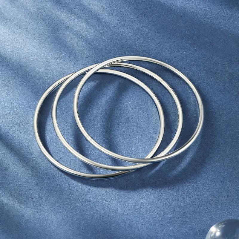 Century Edge Jewelry 999 Fine Silver Bangles Women's-2