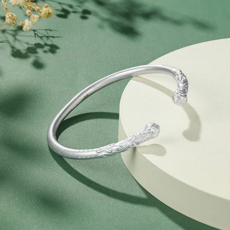 Century Edge Jewelry 999 Fine Silver Bangles Women's-2