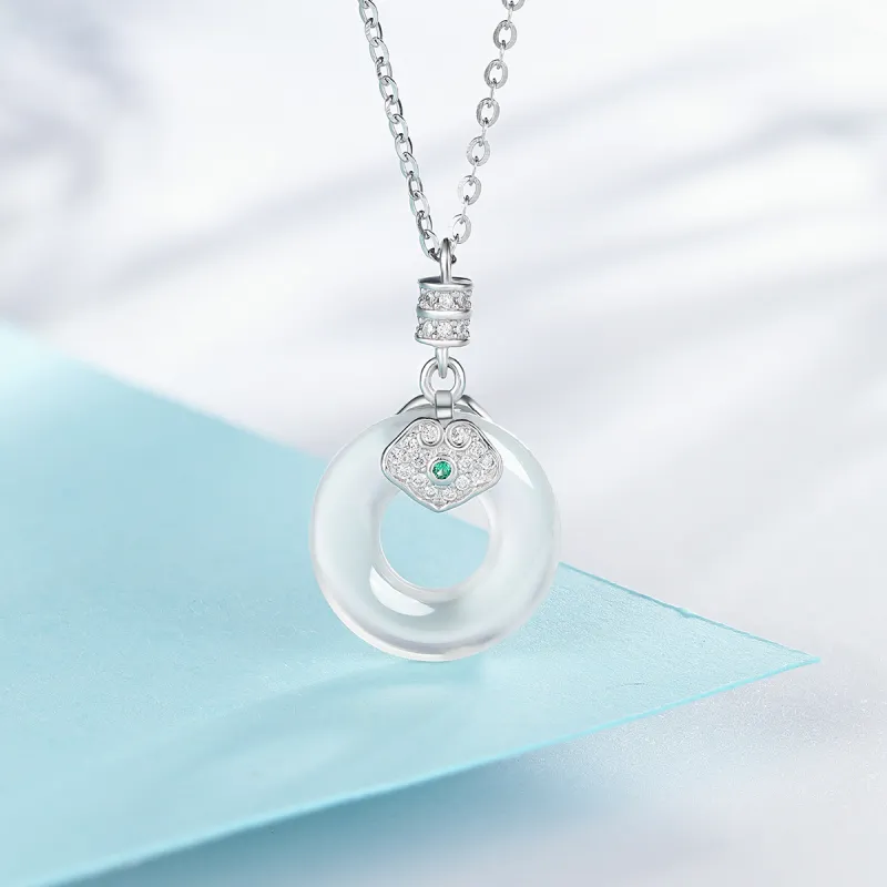 Century Edge Jewelry Chalcedony Jade Necklaces Women's-1