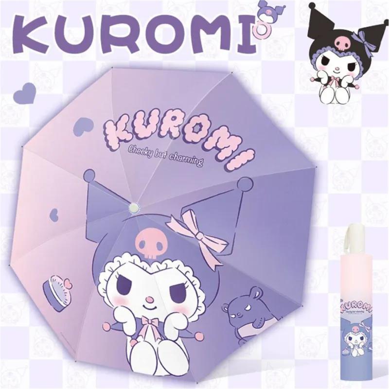Sanrio Students Sunny And Rainy Dual Use UV Protection Sun Protection Compact Portable Sunshade Umbrella-10