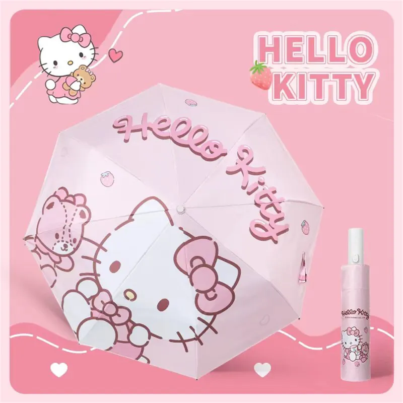 Sanrio Students Sunny And Rainy Dual Use UV Protection Sun Protection Compact Portable Sunshade Umbrella-7