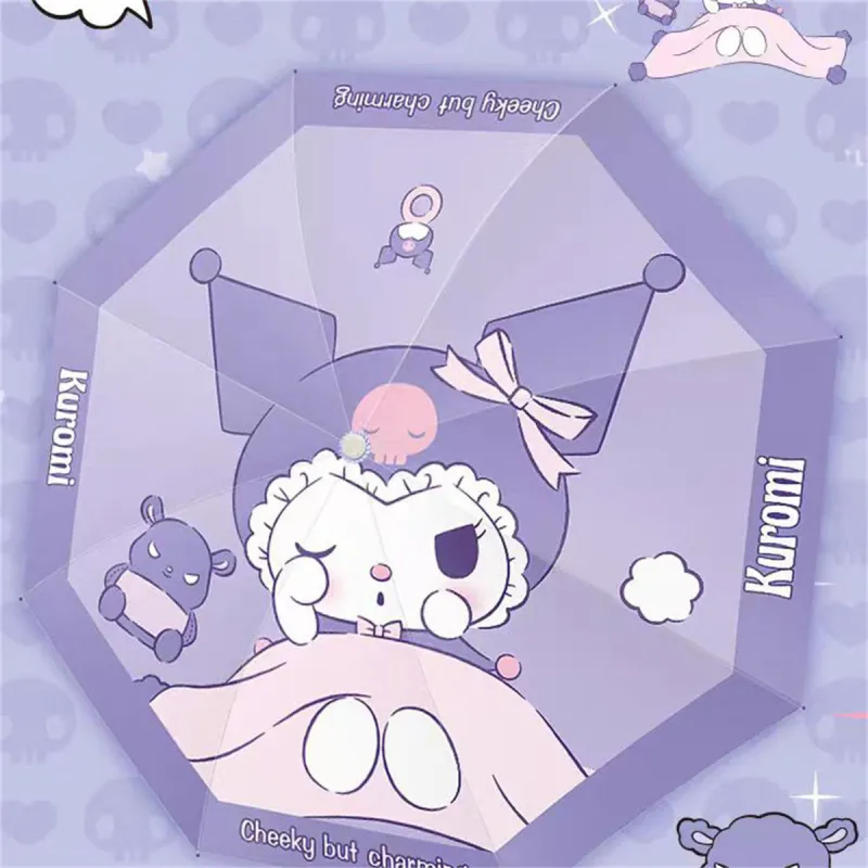 Sanrio Students Sunny And Rainy Dual Use UV Protection Sun Protection Compact Portable Sunshade Umbrella-14