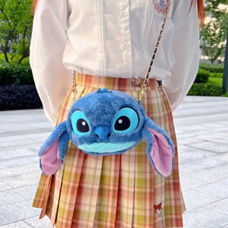Disney Polyester Crossbody Coin Purse With Cell Phone Pouch Regular Women's Blue White-2