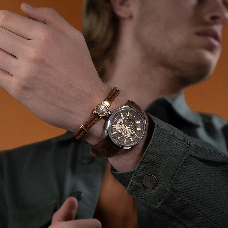 Timberland Leather Bracelets Men's-17