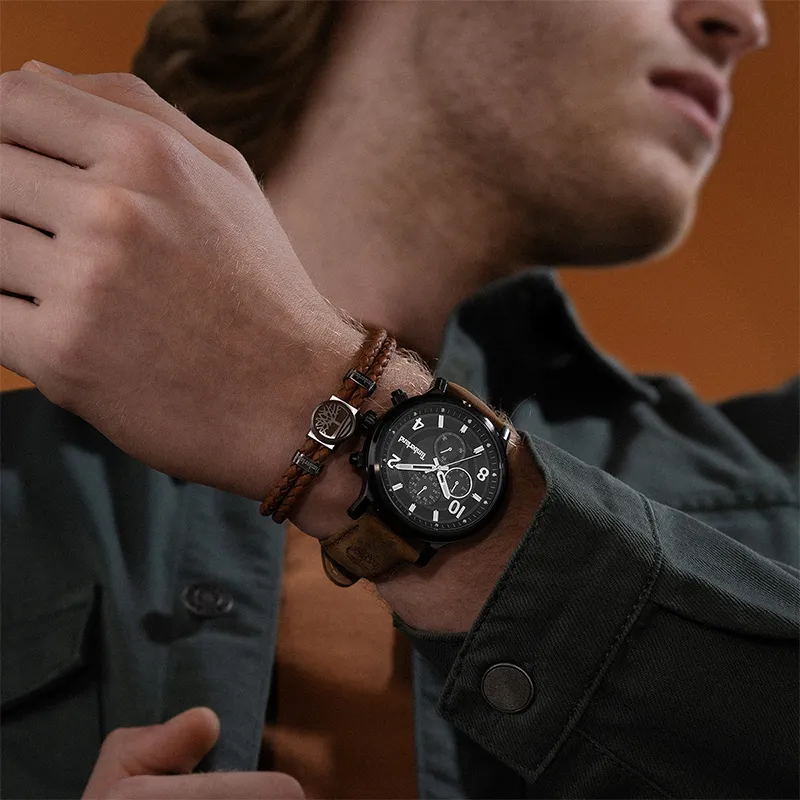 Timberland Leather Bracelets Men's-11