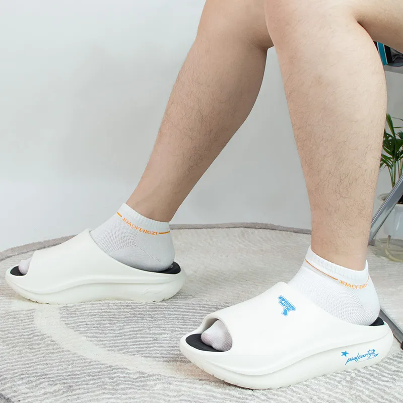 LOL x LiNing Slip Resistant Slide Slippers Unisex White-8