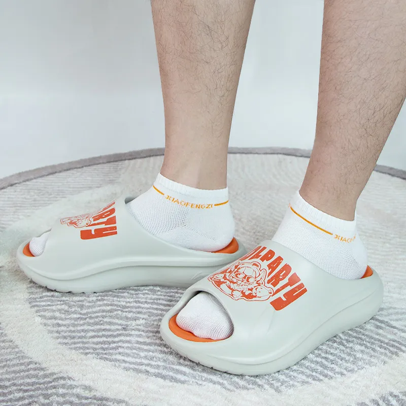 LOL x LiNing Slip Resistant Slide Slippers Unisex Pearl White-6