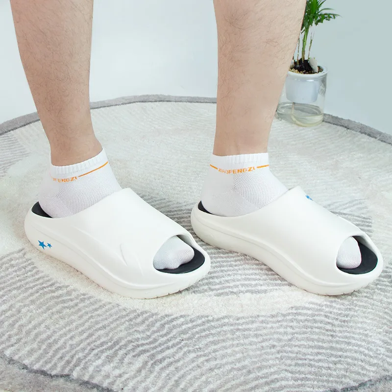 LOL x LiNing Slip Resistant Slide Slippers Unisex White-6