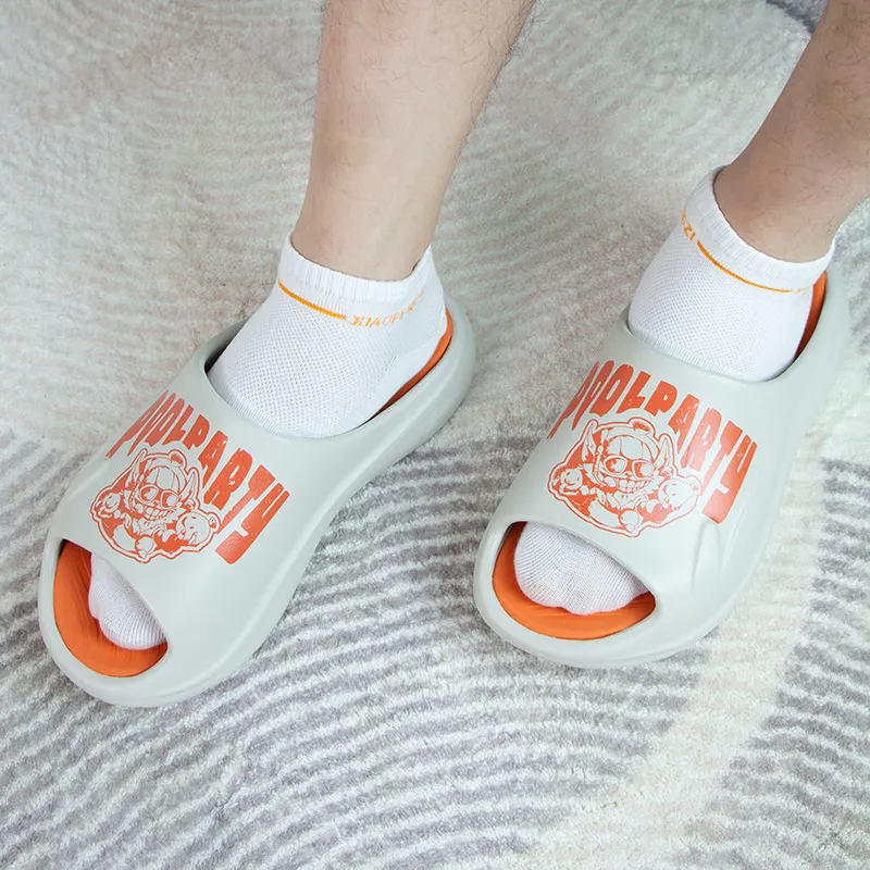 LOL x LiNing Slip Resistant Slide Slippers Unisex Pearl White-7