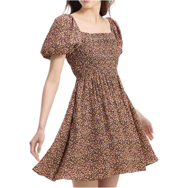 Bebe FW24 Short Sleeved Dresses Women's Black Multicolor-2
