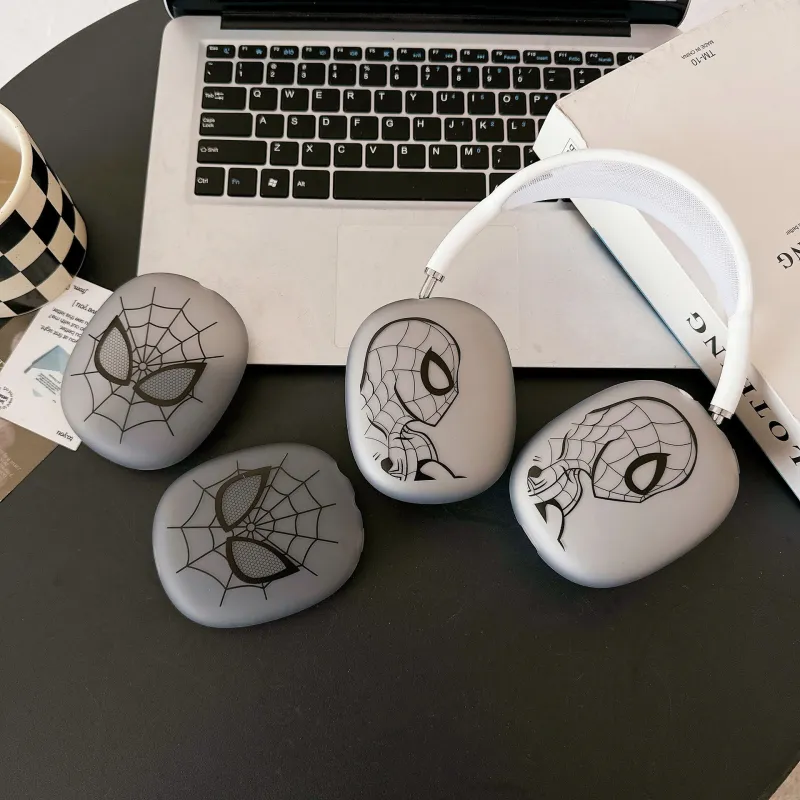 IXN Compatibility AirPods Ma TPU Japanese And Korean Style Matte Spider Man Headphone Cases-4