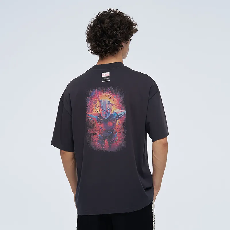 Marvel X XVESSEL X MARVEL/Marvel Co branded Series T Shirts Unisex Black-3