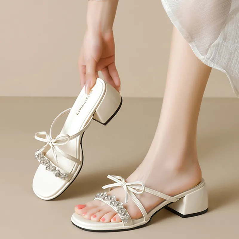 Lanza Rubber Sole Slide Slippers Women's-1