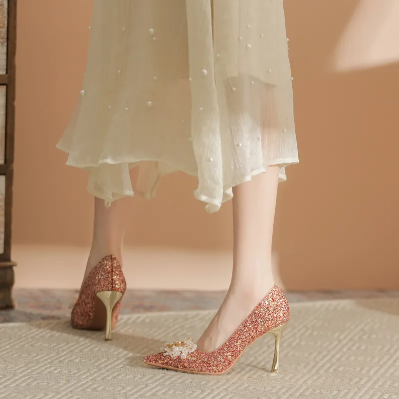 Lanza Slim Heel High Heels 9CM Women's-1