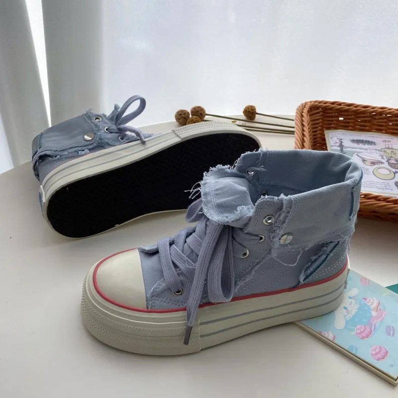 Lanza High Top Skateboard Shoes Women's-4