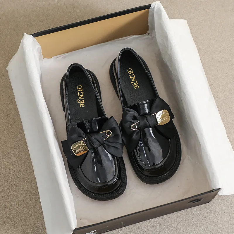Lanza Loafers 3CM Women's Black-1