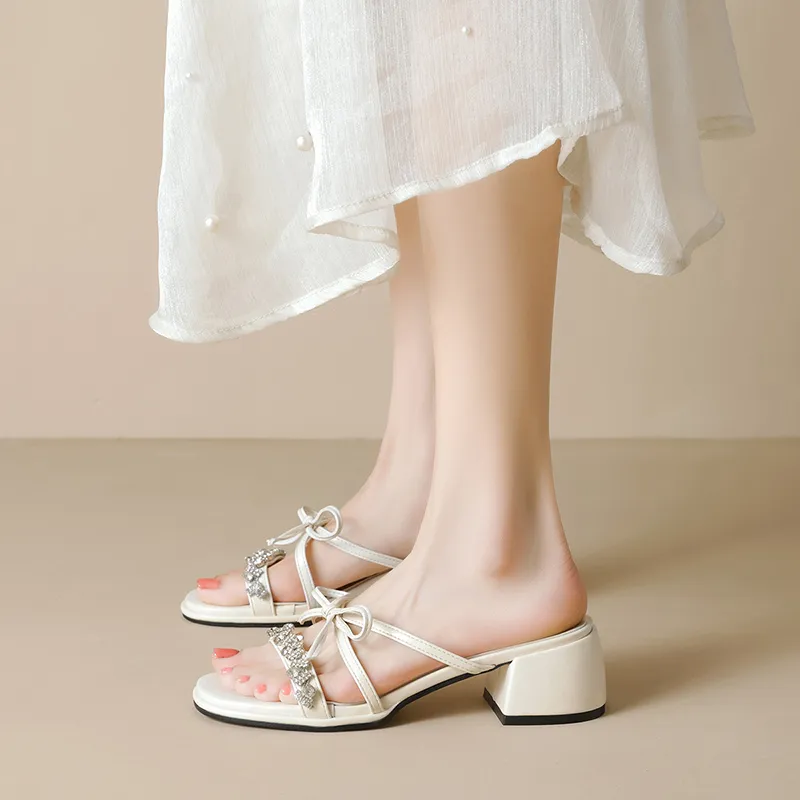 Lanza Rubber Sole Slide Slippers Women's-3