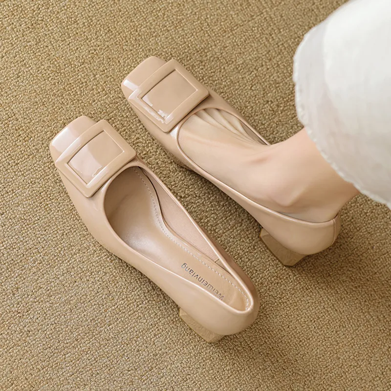 Lanza Slim Heel High Heels 5CM Women's-7