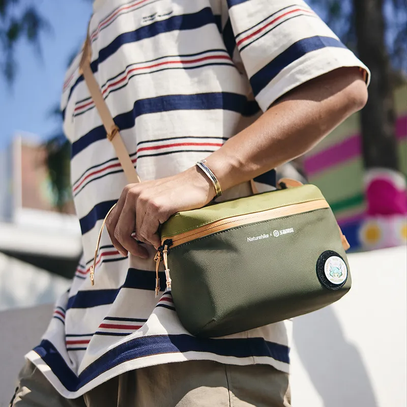 NATUREHIKE Honor Of Kings Collaboration Crossbody Bags Polyester With Cotton Khaki/Rattan Yellow Unisex-2