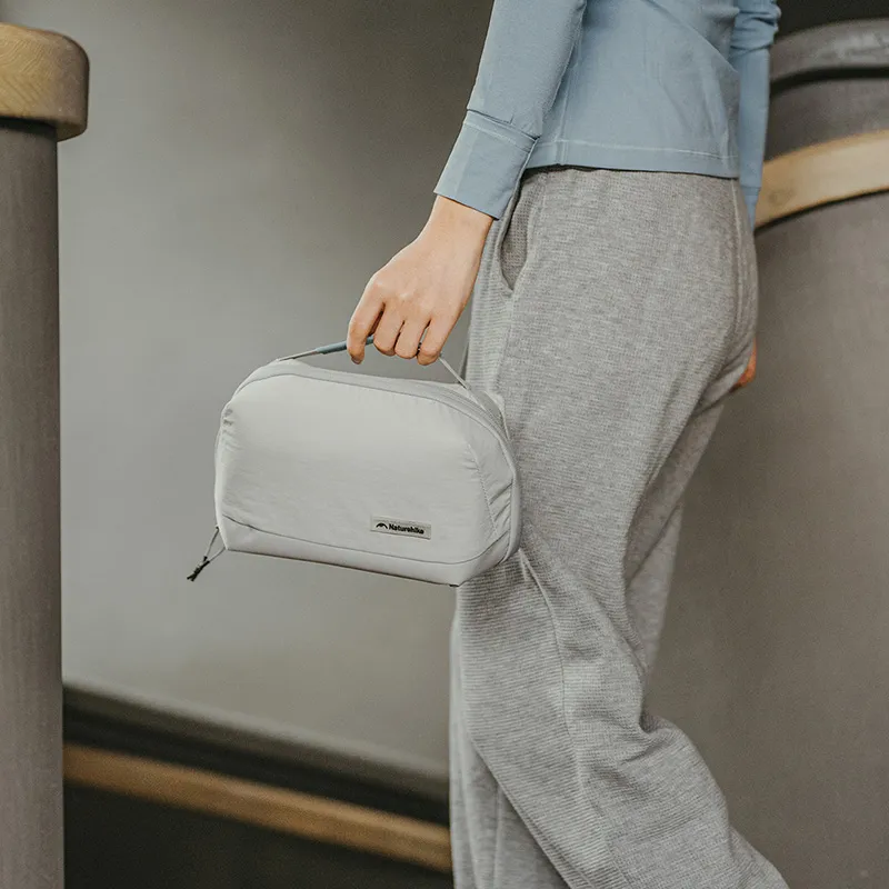 NATUREHIKE Polyamide Toiletry Bag Regular Unisex Light Pale Gray/Midnight Black-3