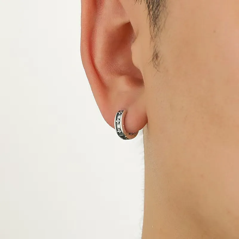 GUDUD Titanium Steel Earrings Unisex-1