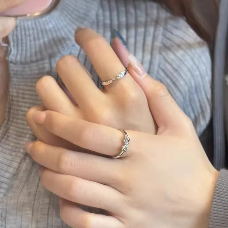 GUDUD S999 Fine Silver Rings Unisex-3
