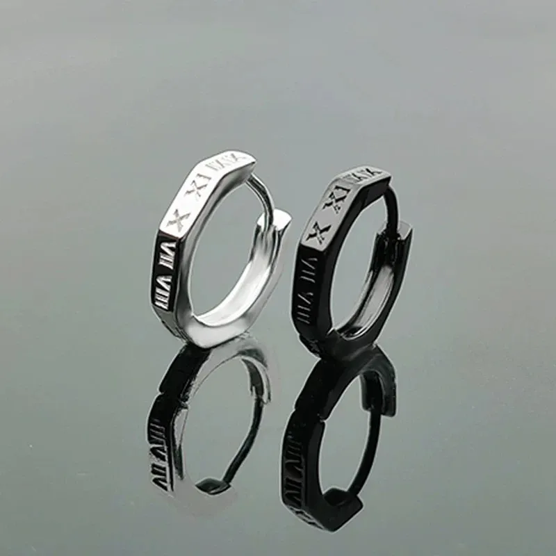 GUDUD Titanium Steel Earrings Men's-3