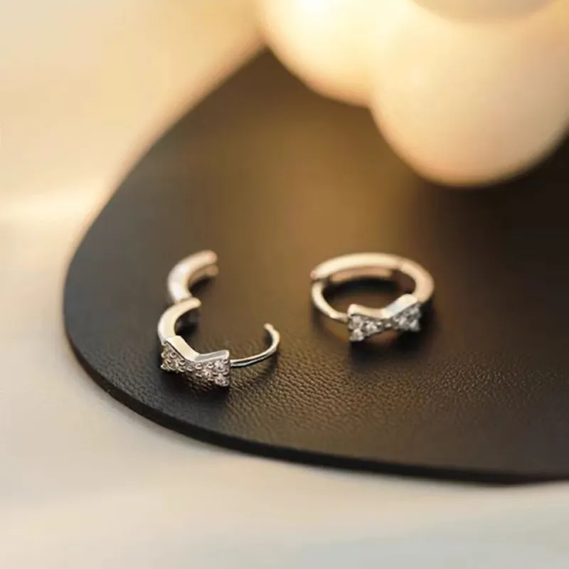 GUDUD S925 Silver Hoop Earrings Premium Feel Women's-1