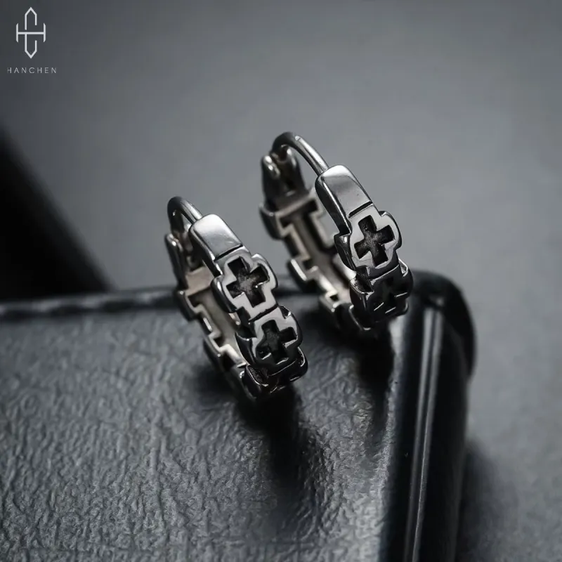 GUDUD Titanium Steel Earrings Unisex-1