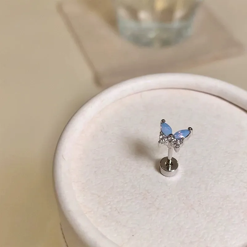 GUDUD Titanium Steel Stud Earrings Women's-1