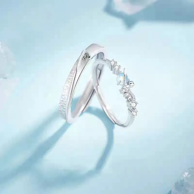 GUDUD S999 Fine Silver Rings Unisex-1