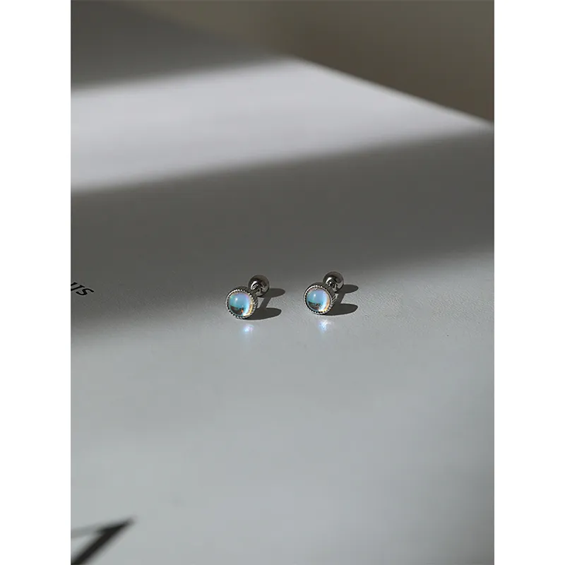 GUDUD Titanium Steel Stud Earrings Men's-3