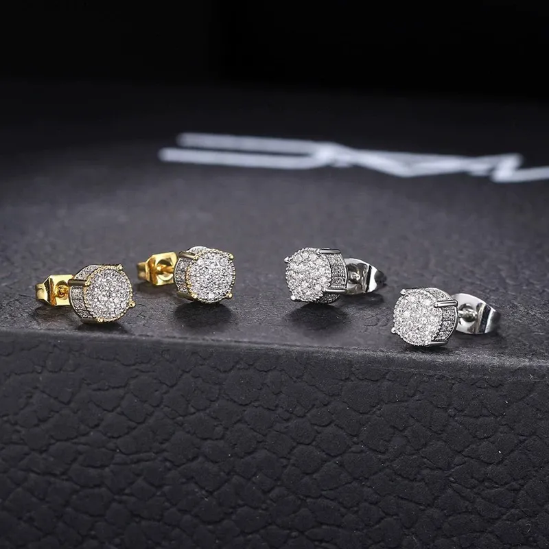 GUDUD Alloy Stud Earrings Men's-2