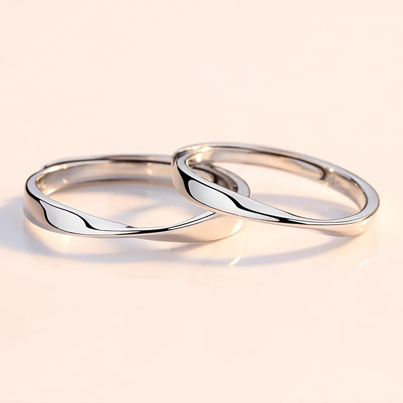 GUDUD 999 Fine Silver Rings Unisex-4