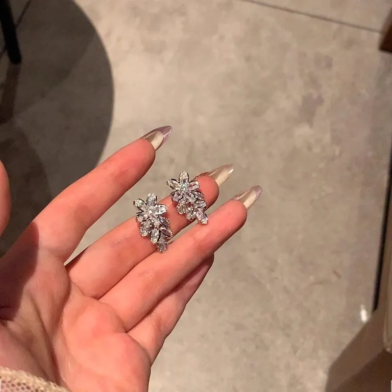 GUDUD S925 Silver Stud Earrings Women's-1