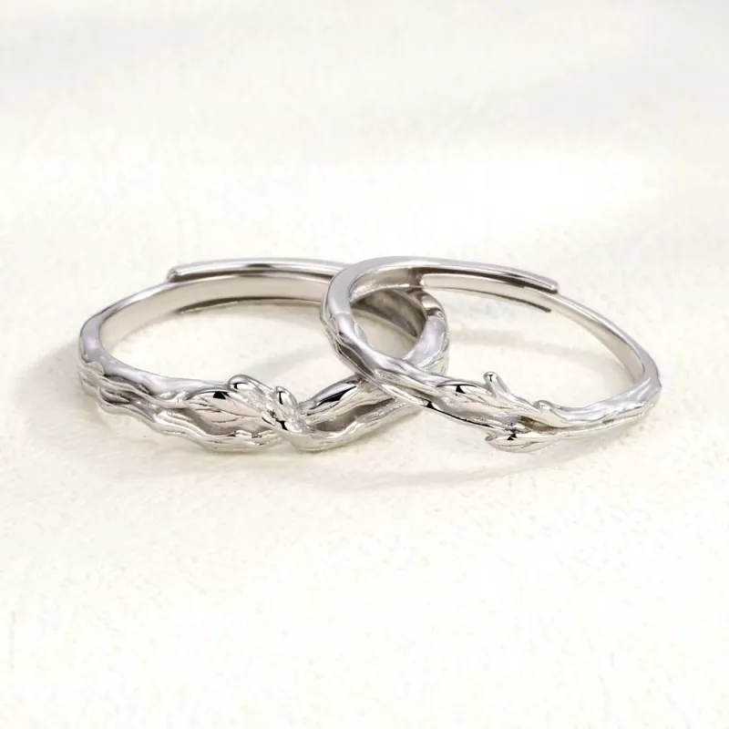 GUDUD 999 Fine Silver Rings Unisex-4