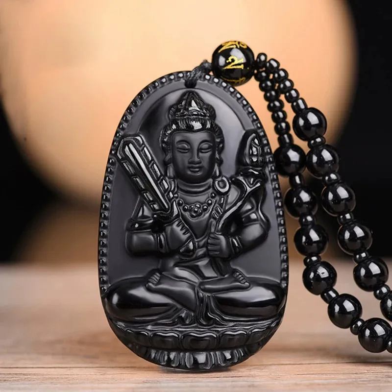 GUDUD Obsidian Necklaces Unisex-1