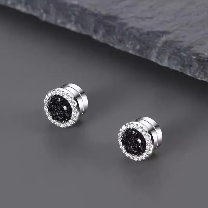 GUDUD Alloy Clip-On Earrings Men's-1