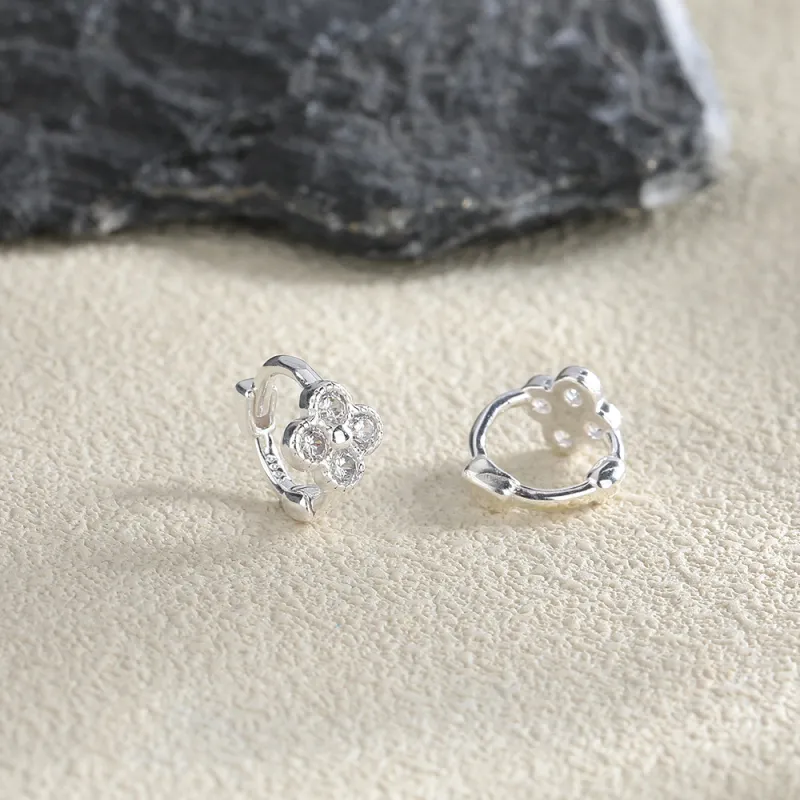 GUDUD S999 Fine Silver Earrings Unisex-2