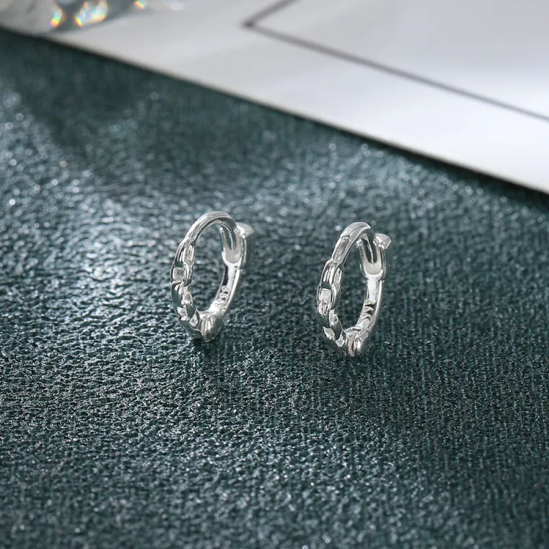 GUDUD S999 Fine Silver Earrings Unisex-1
